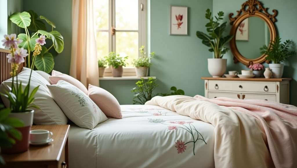 Botanical Spring Bedroom Inspiration – Fresh & Serene Décor