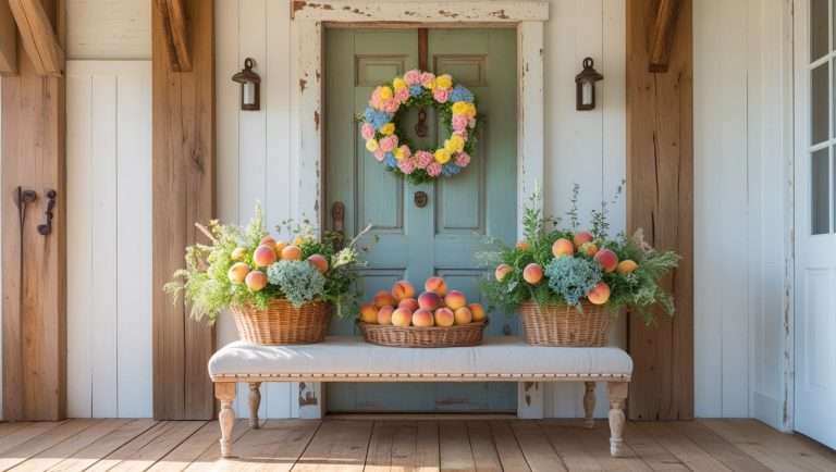Farmhouse Summer Entryway Ideas for a Warm Welcome