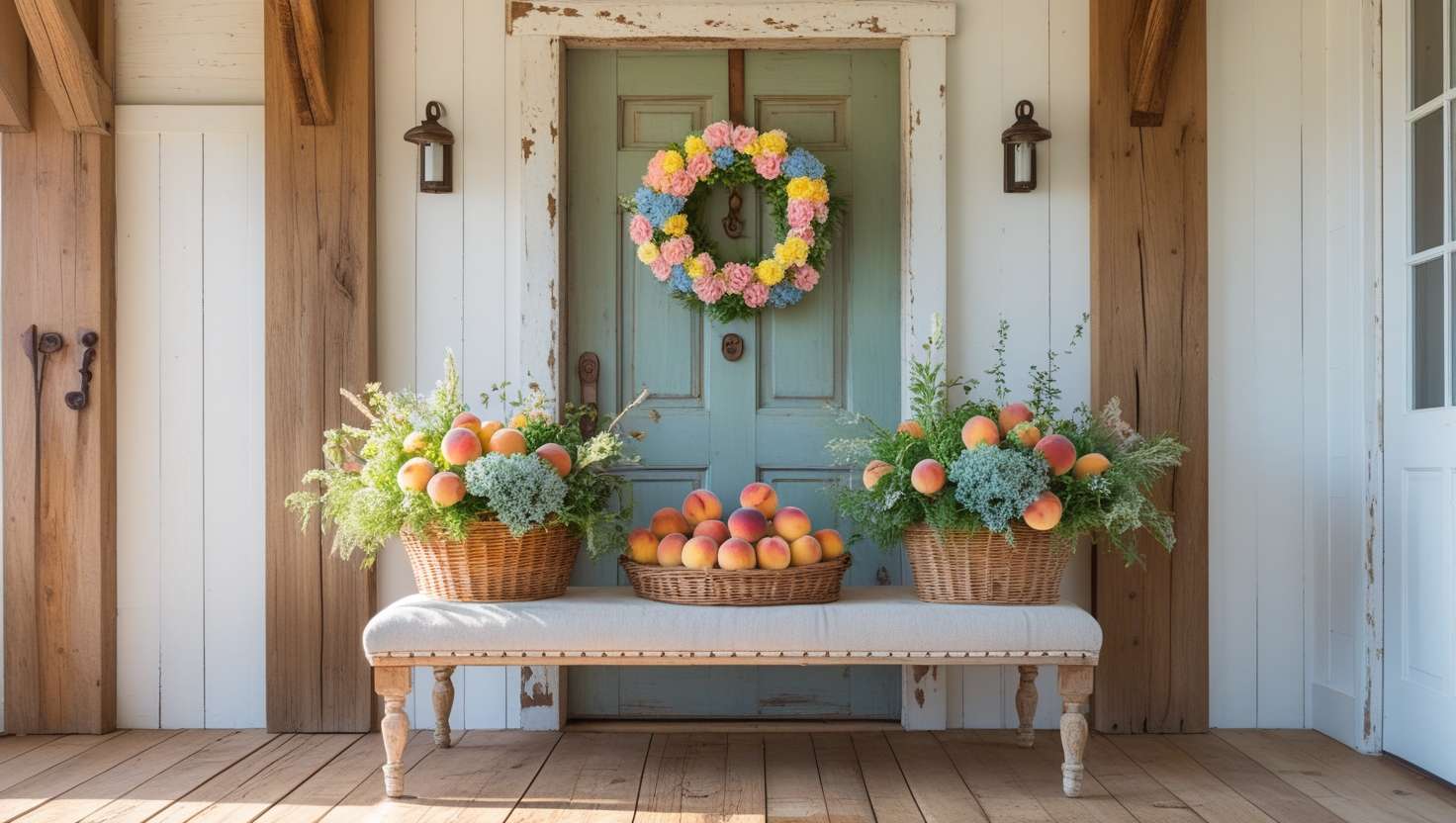 Farmhouse Summer Entryway Ideas for a Warm Welcome